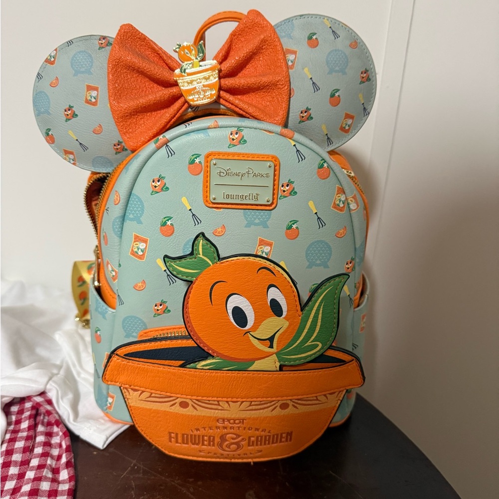Loungefly Orange Bird Ears And Backpack